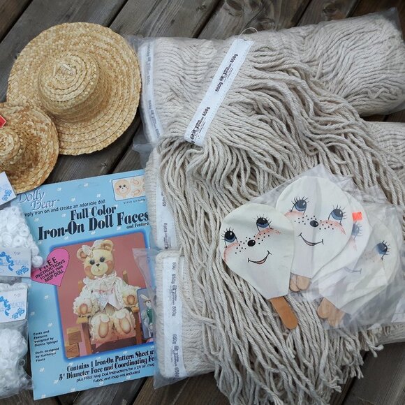 Vintage Crafts 80s Mop Doll Kit - Picture 1 of 3